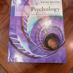 Psychology: Themes and Variations, Briefer Version, 7th Edition by Wayne Weiten
